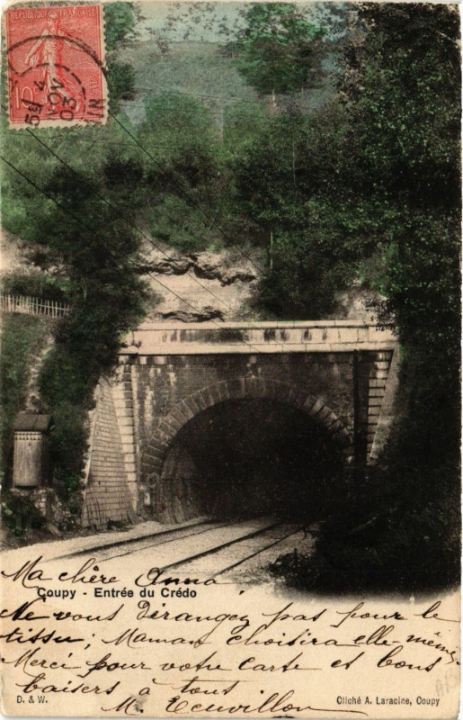Carte postale ancienne Coupy Entrée du Credo