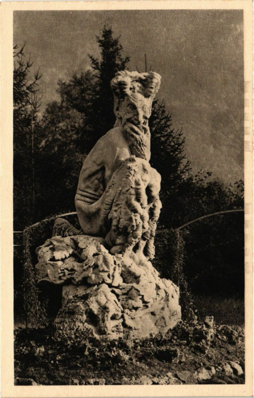Carte postale ancienne Chateau de Vizille Isere Le Faune Dardé