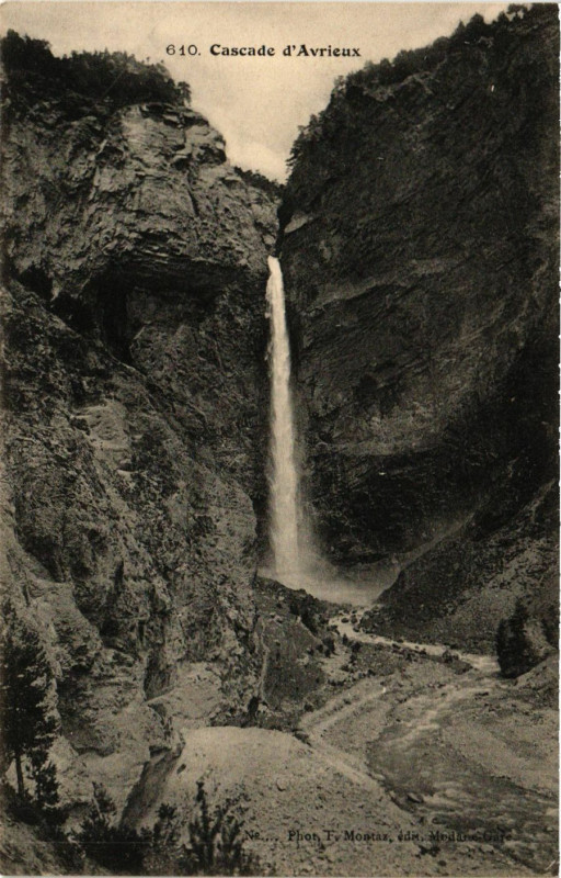 Carte postale ancienne Cascade d'Avrieux