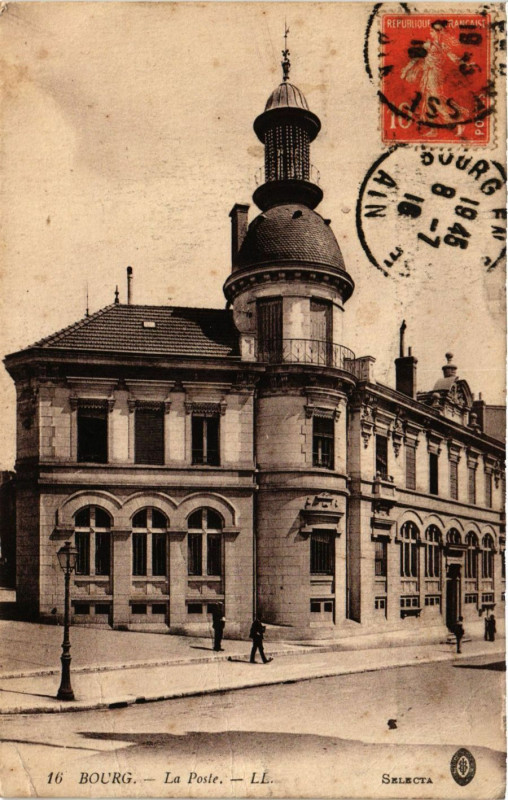 Carte postale ancienne Bourg La Poste