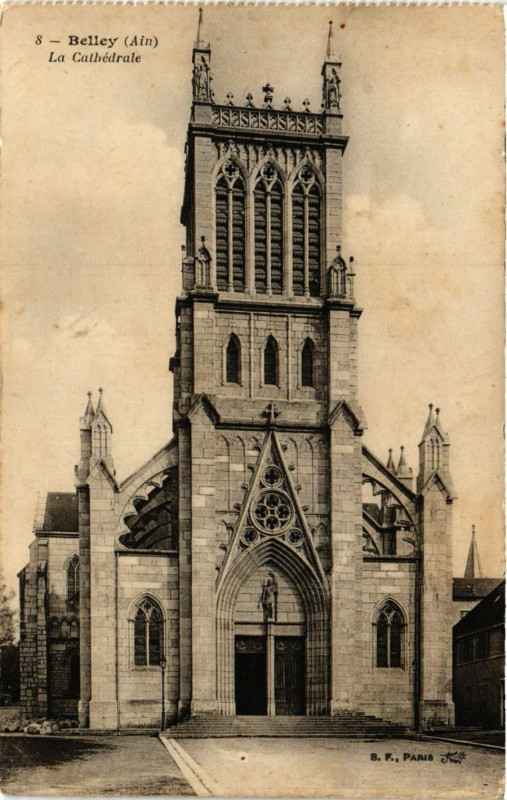 Carte postale ancienne Belley La Cathedrale à Belley
