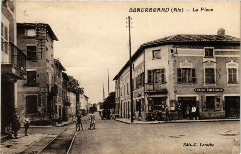 Carte postale ancienne Beauregard La Place à Beauregard