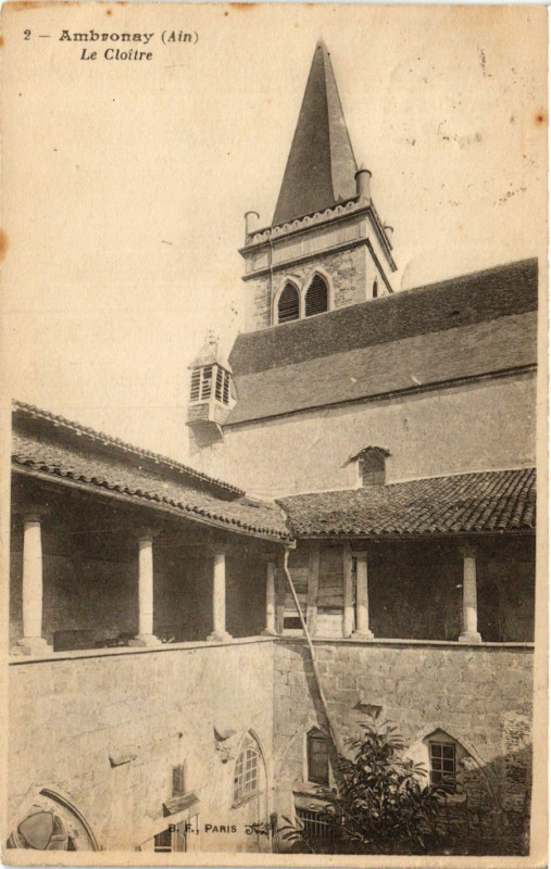 Carte postale ancienne Ambronay Le Cloitre à Ambronay