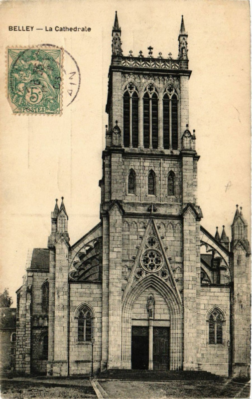 Carte postale ancienne Belley La Cathedrale à Belley