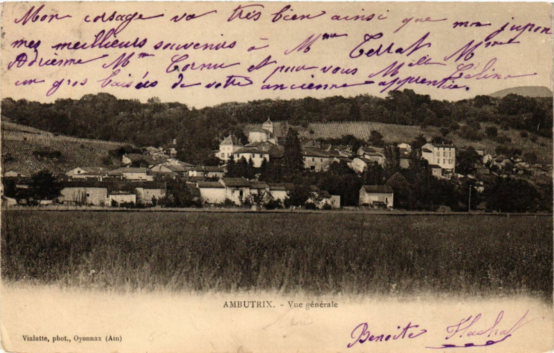 Carte postale ancienne Ambutrix Vue générale à Ambutrix