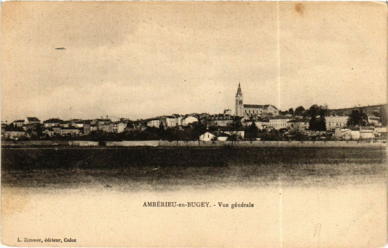 Carte postale ancienne Amberieu-en-Bugey Amberieu Vue générale à Ambérieu-en-Bugey