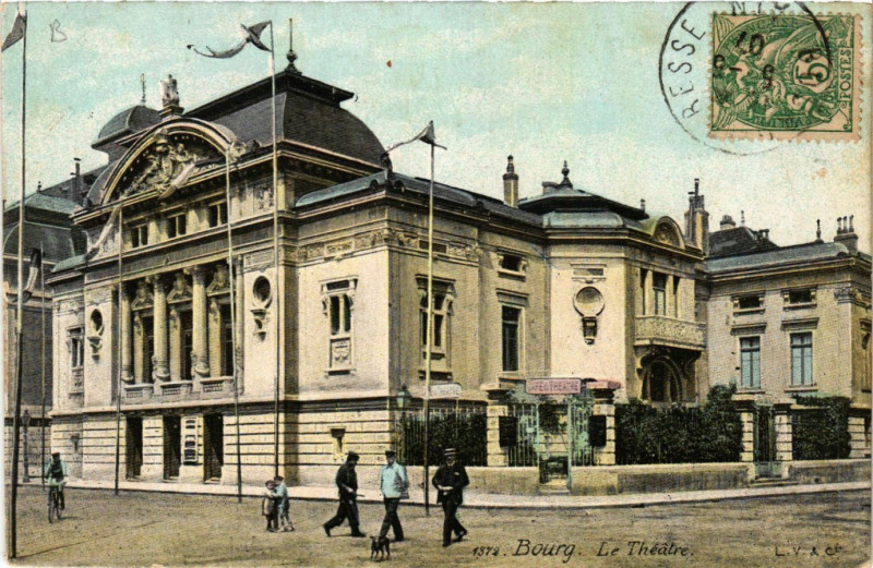 Carte postale ancienne Bourg Le Theatre