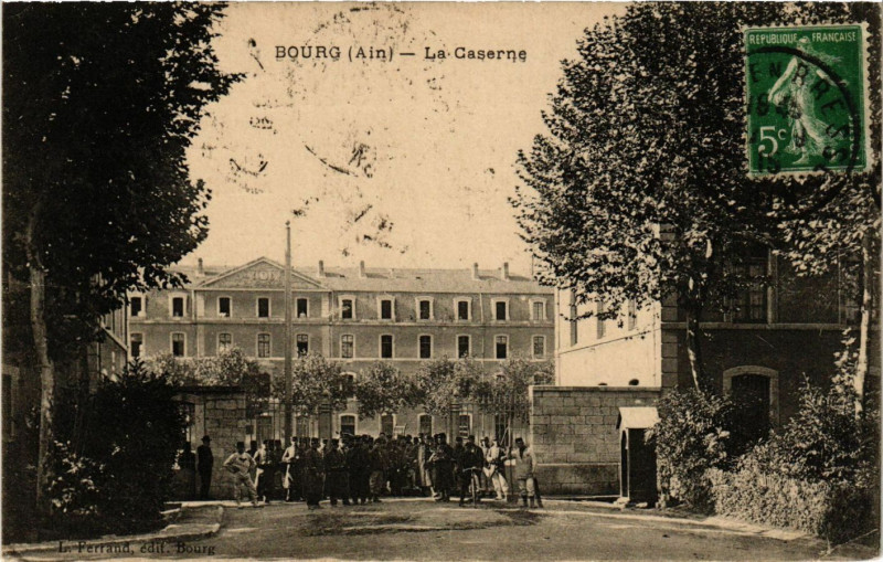 Carte postale ancienne Bourg La Caserne