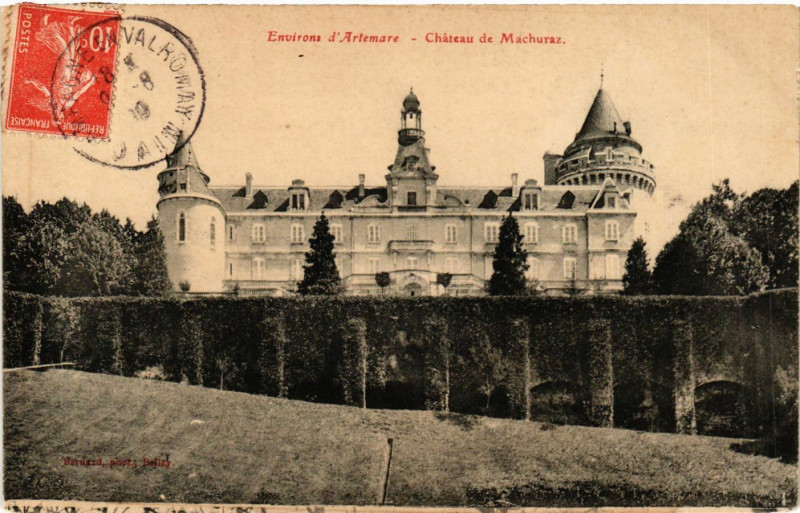 Carte postale ancienne Artemare Environs Chateau de Machuraz à Artemare