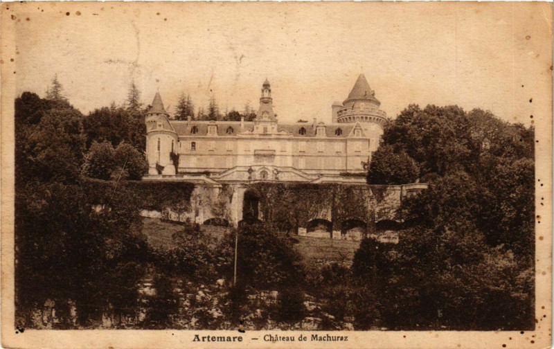 Carte postale ancienne Artemare Chateau de Machuraz à Artemare