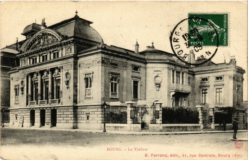 Carte postale ancienne Bourg La Theatre