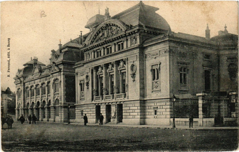 Carte postale ancienne Bourg La Theatre