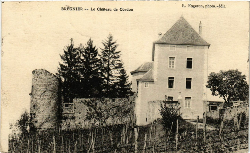 Carte postale ancienne Brégnier Bregnier La Chateau de Cordon à Brégnier-Cordon