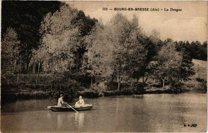 Carte postale ancienne Bourg-en-Bresse La Drague à Bourg-en-Bresse