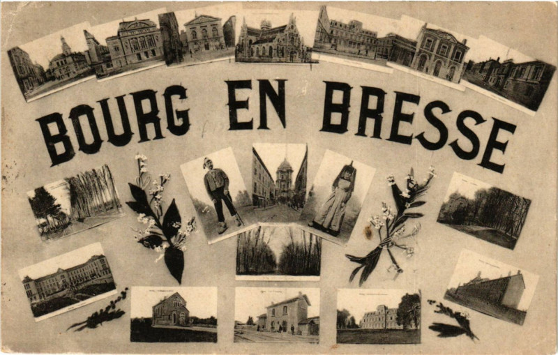 Carte postale ancienne Bourg-en-Bresse Scenes à Bourg-en-Bresse