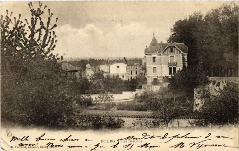 Carte postale ancienne Bourg Les Bastions