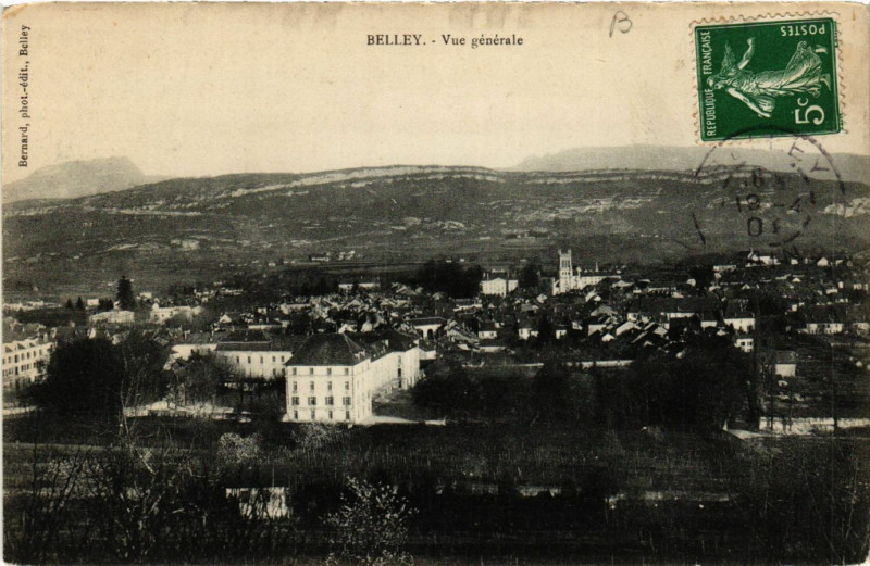 Carte postale ancienne Belley Vue générale à Belley
