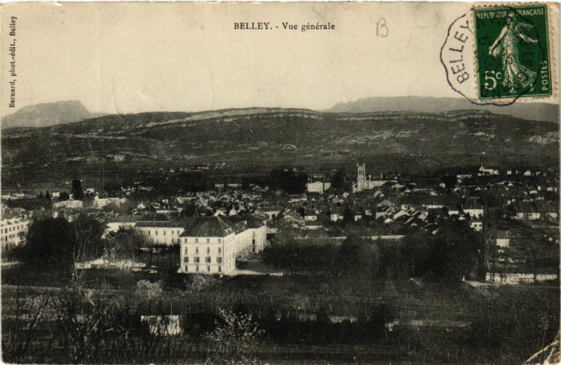 Carte postale ancienne Belley Vue générale à Belley