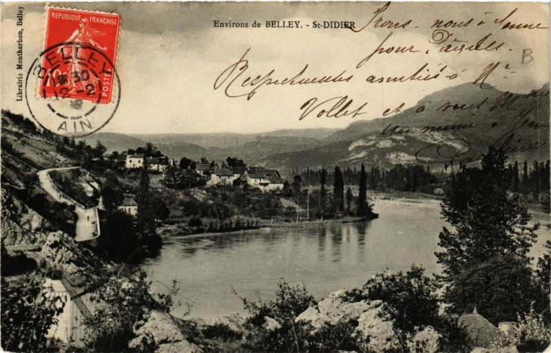 Carte postale ancienne Belley Environs Saint-Didier à Belley