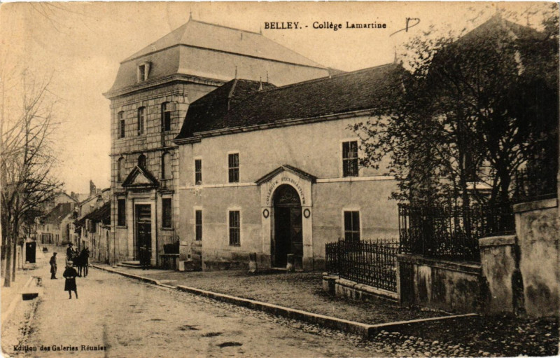 Carte postale ancienne Belley College Lamartine à Belley