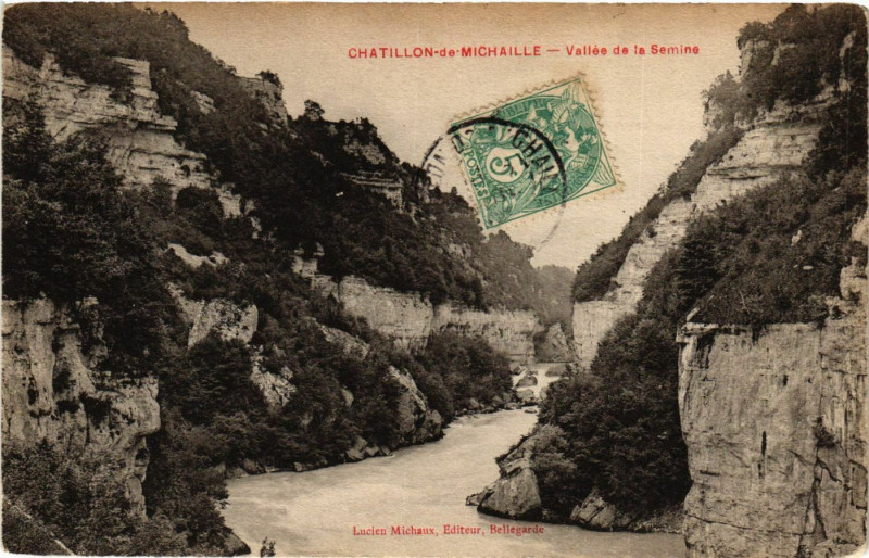 Carte postale ancienne Bellegarde Chatillon-de-Michaille Vallée de la Semine