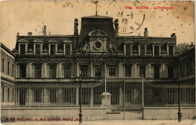 Carte postale ancienne Bourg La Prefecture
