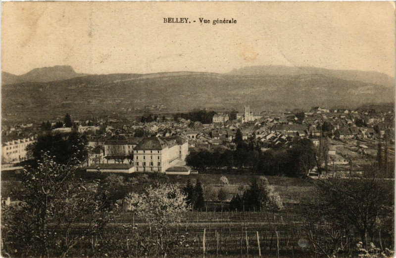 Carte postale ancienne Belley Vue générale à Belley