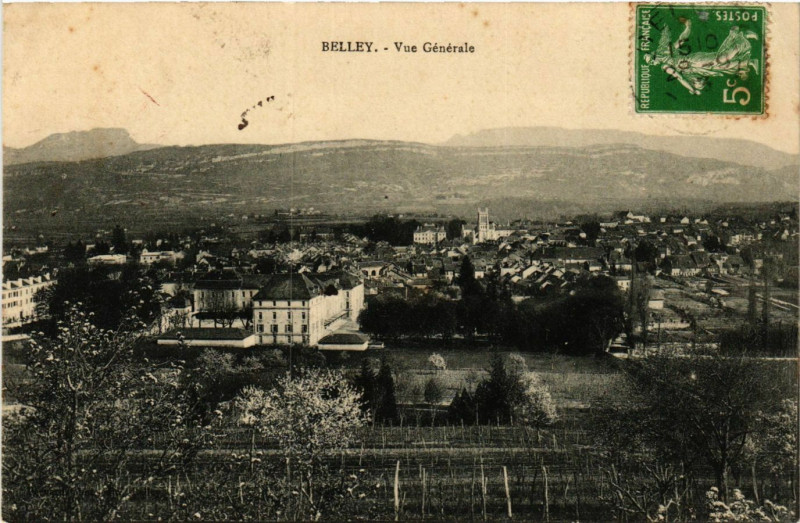 Carte postale ancienne Belley Vue générale à Belley