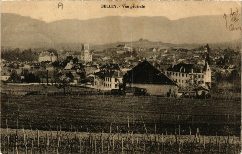 Carte postale ancienne Belley Vue générale à Belley