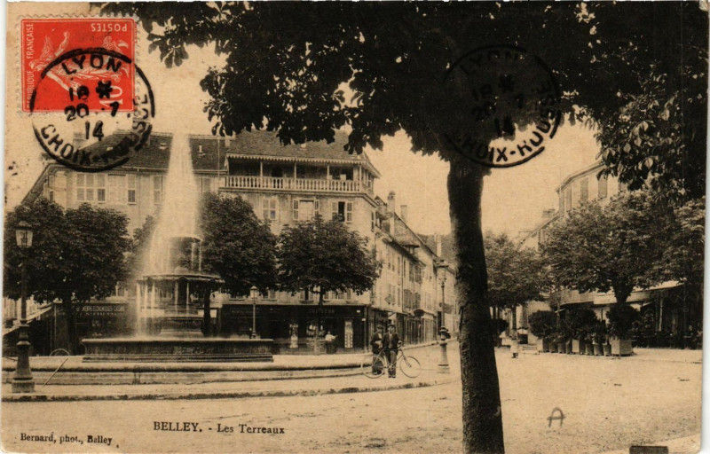 Carte postale ancienne Belley Les Terreaux à Belley