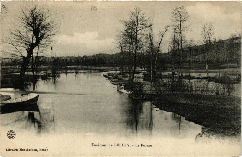 Carte postale ancienne Belley Environs Le Furans à Belley