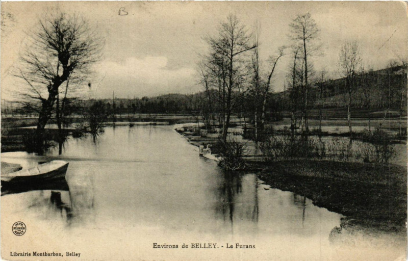 Carte postale ancienne Belley Environs Le Furans à Belley