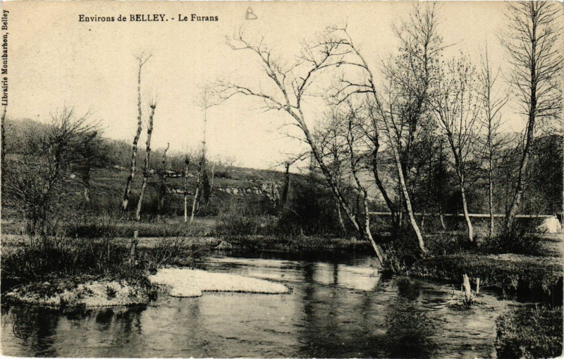 Carte postale ancienne Belley Environs Le Furans à Belley