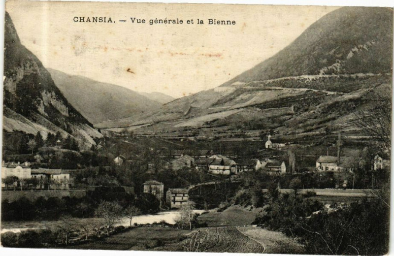 Carte postale ancienne Chansia Vue générale et la Bienne