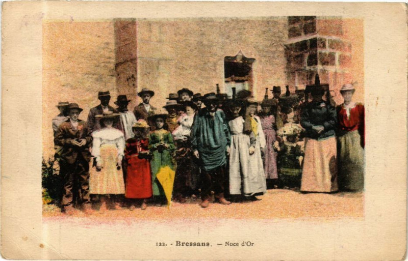Carte postale ancienne Bressans Noce d'Or