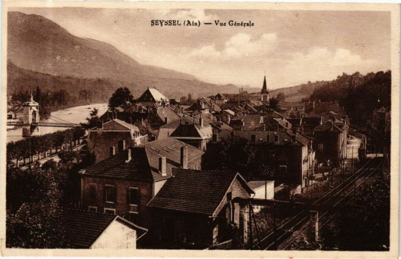 Carte postale ancienne Seyssel Vue Générale à Seyssel