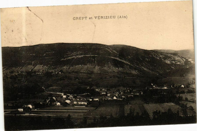 Carte postale ancienne Crept et Vérizieu à Izieu