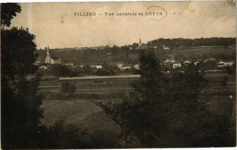 Carte postale ancienne Villieu Vue générale et Loyes