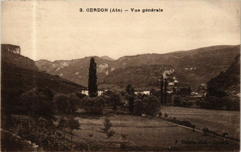 Carte postale ancienne Cerdon Ve générale à Cerdon