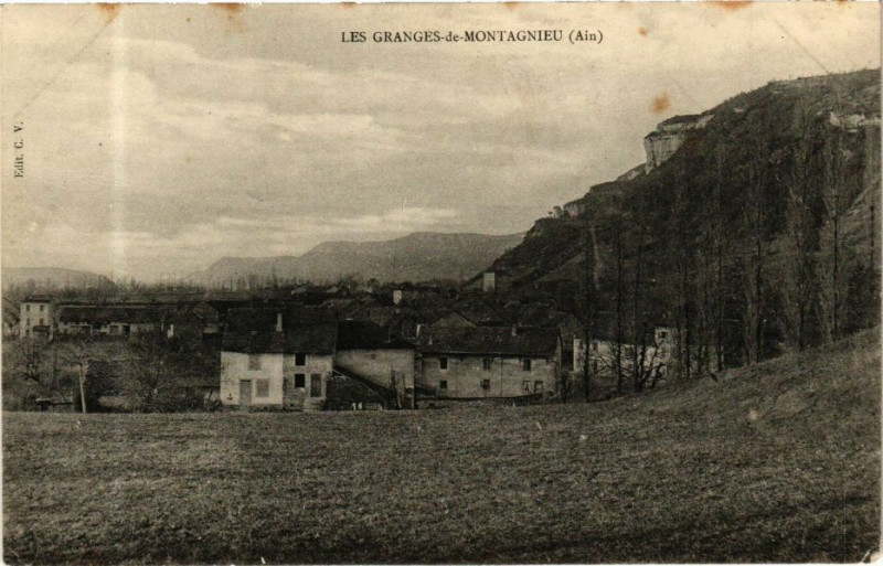 Carte postale ancienne Les Granges-de-Montagnieu à Montagnieu