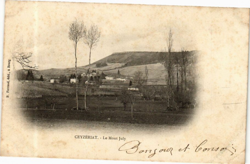Carte postale ancienne Ceyzériat Le Mont-July à Ceyzériat