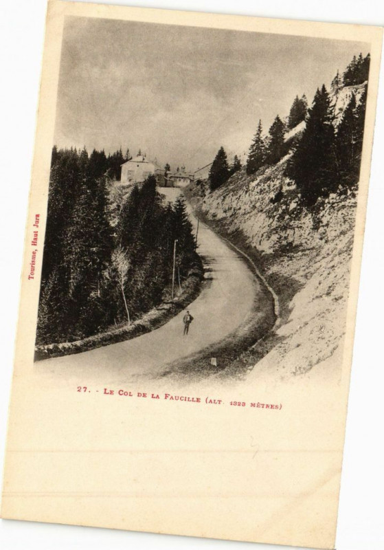 Carte postale ancienne Col de la Faucille - Altitude 1323 m