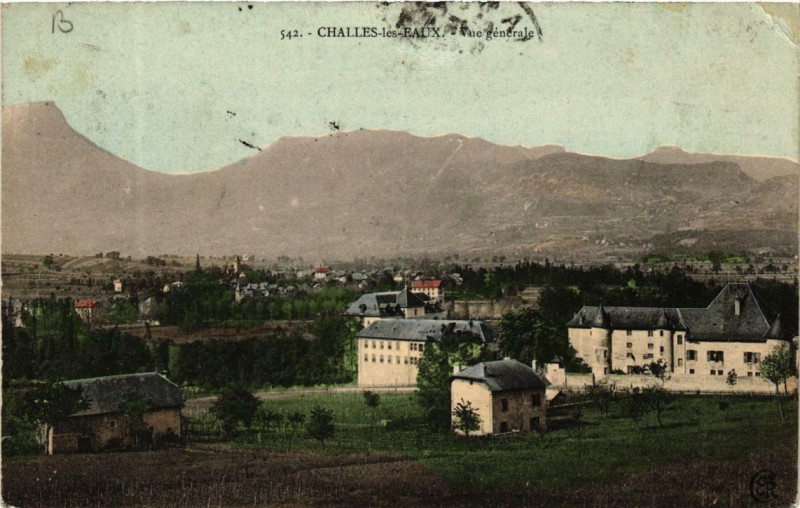 Carte postale ancienne Challes-les-Eaux Vue générale à Challes-les-Eaux