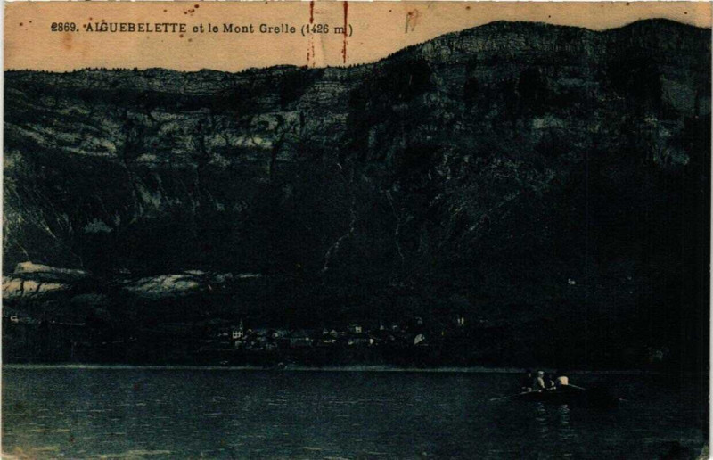 Carte postale ancienne Aiguebelette et le Mont Grelle