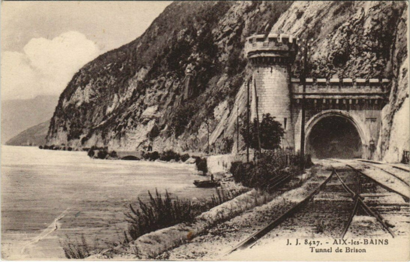 Carte postale ancienne Tunnel de Brison à Brison-Saint-Innocent