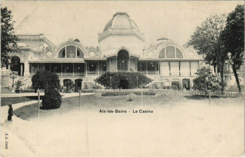 Carte postale ancienne J. J. 1009 Aix-les-Bains - Le Casino à Aix-les-Bains