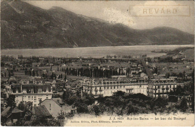 Carte postale ancienne J. J. 8379 Aix-les-Bains - Le Lac du Bourget à Aix-les-Bains
