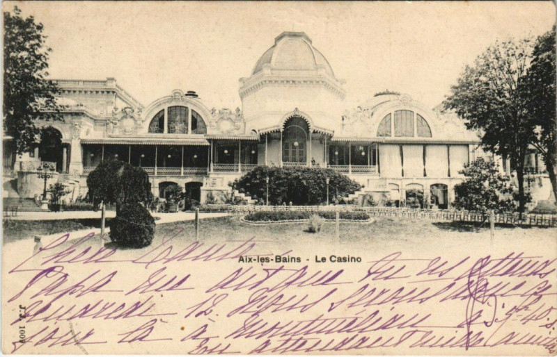 Carte postale ancienne J. J. 1009 Aix-les-Bains - Le Casino à Aix-les-Bains