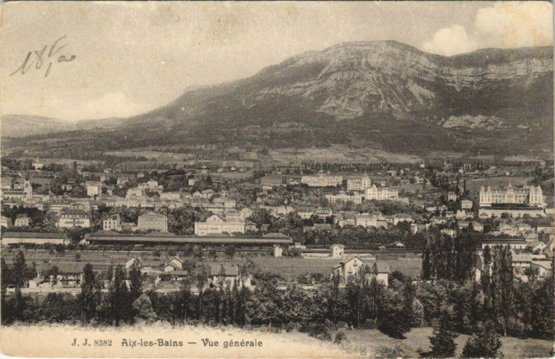 Carte postale ancienne J. J. 8382 Aix-les-Bains - Vue générale à Aix-les-Bains