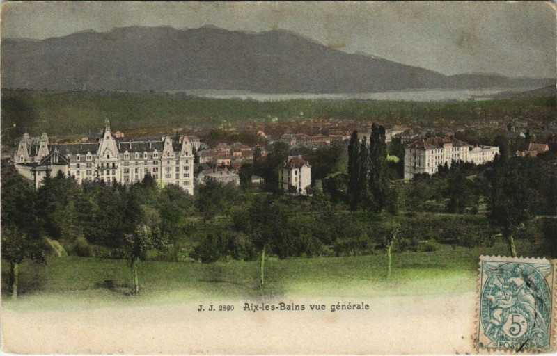 Carte postale ancienne J. J. 2860 Aix-les-Bains - Bains vue générale à Aix-les-Bains